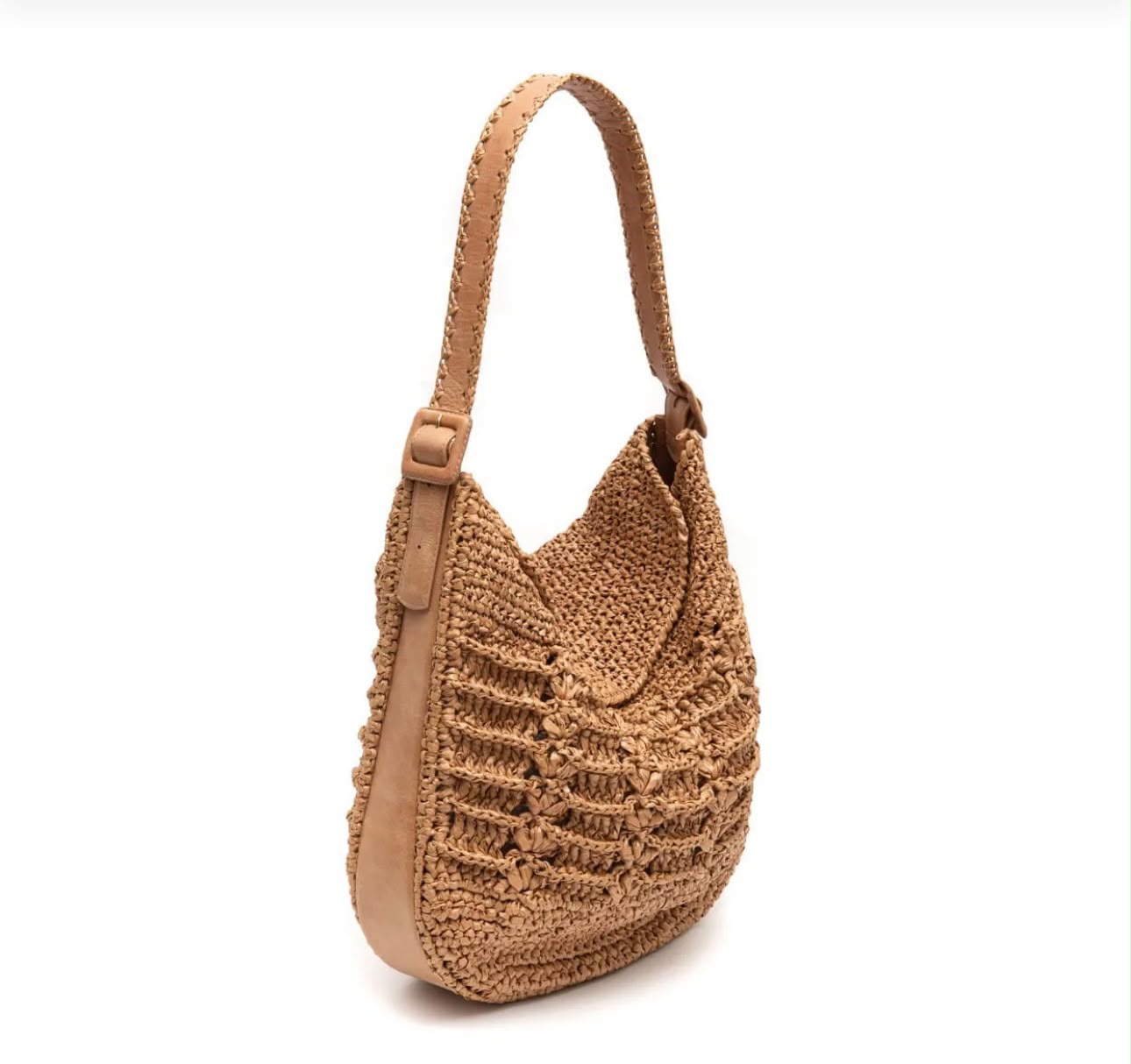 BOLSA HOBO OPHELIA LATTE ARGILA CAFE LEITE