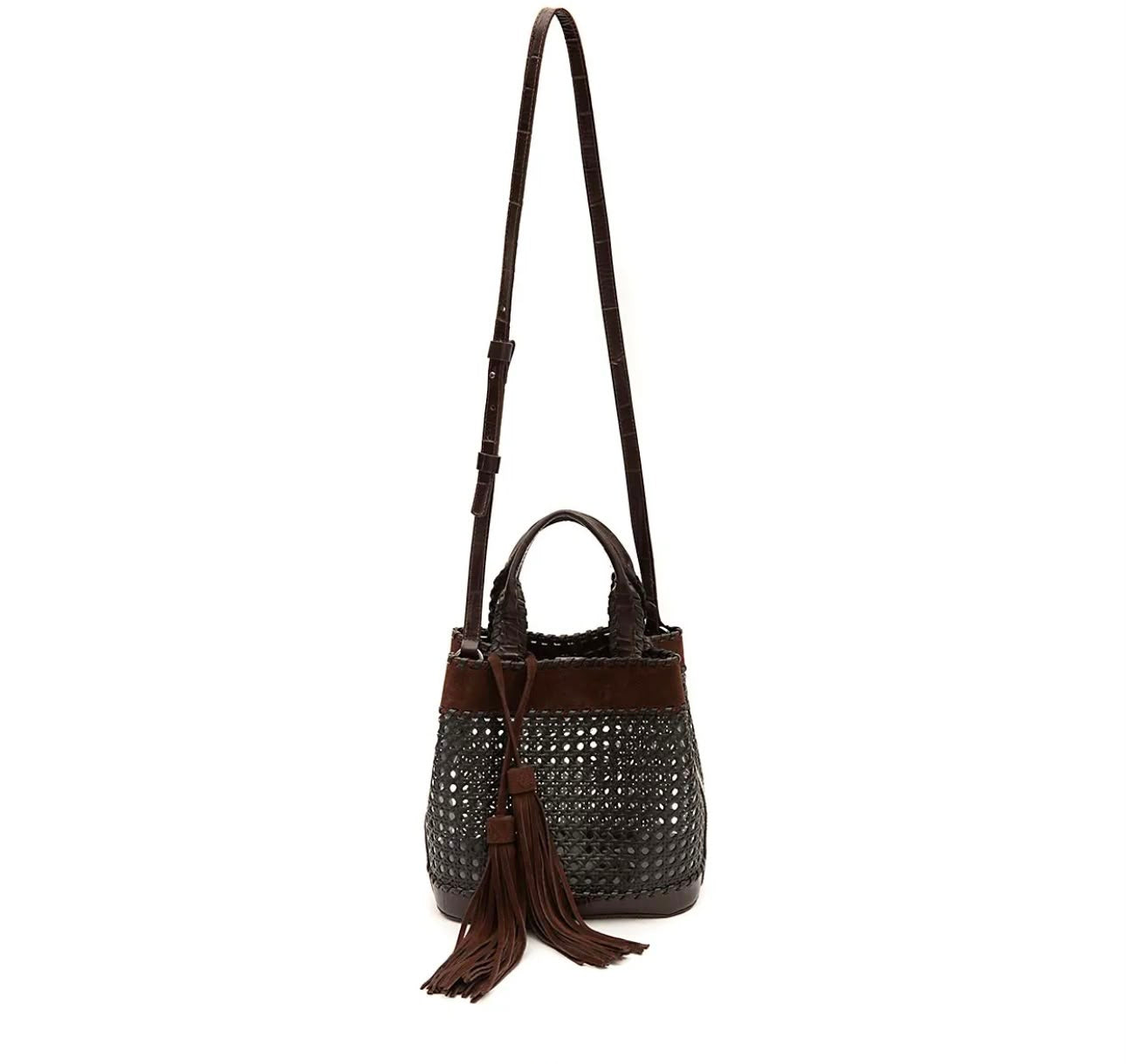 BOLSA TOTE PALHA SEXTAVADA MEDIA CAMURÇA CAFÉ