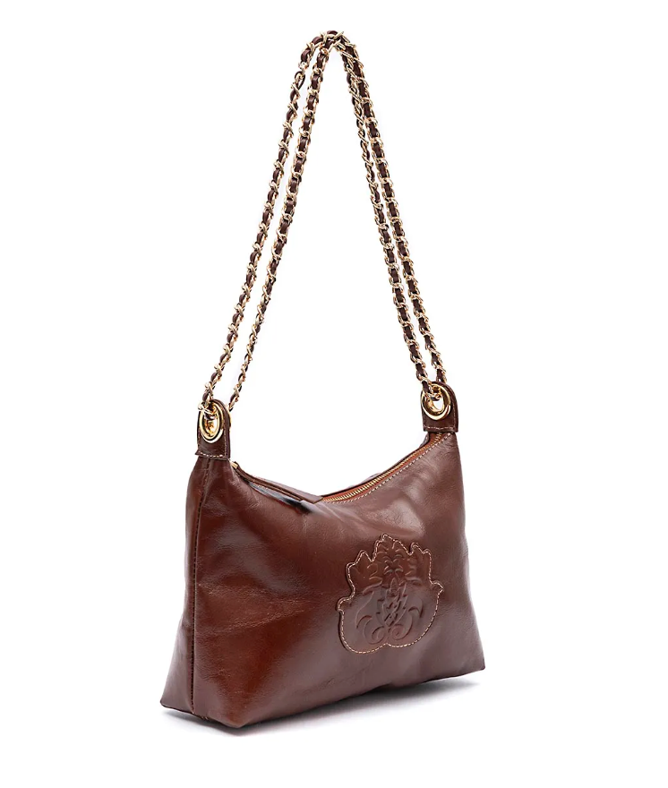 DAYSE CROSSBODY P EM COURO ESTONADO PINHÃO