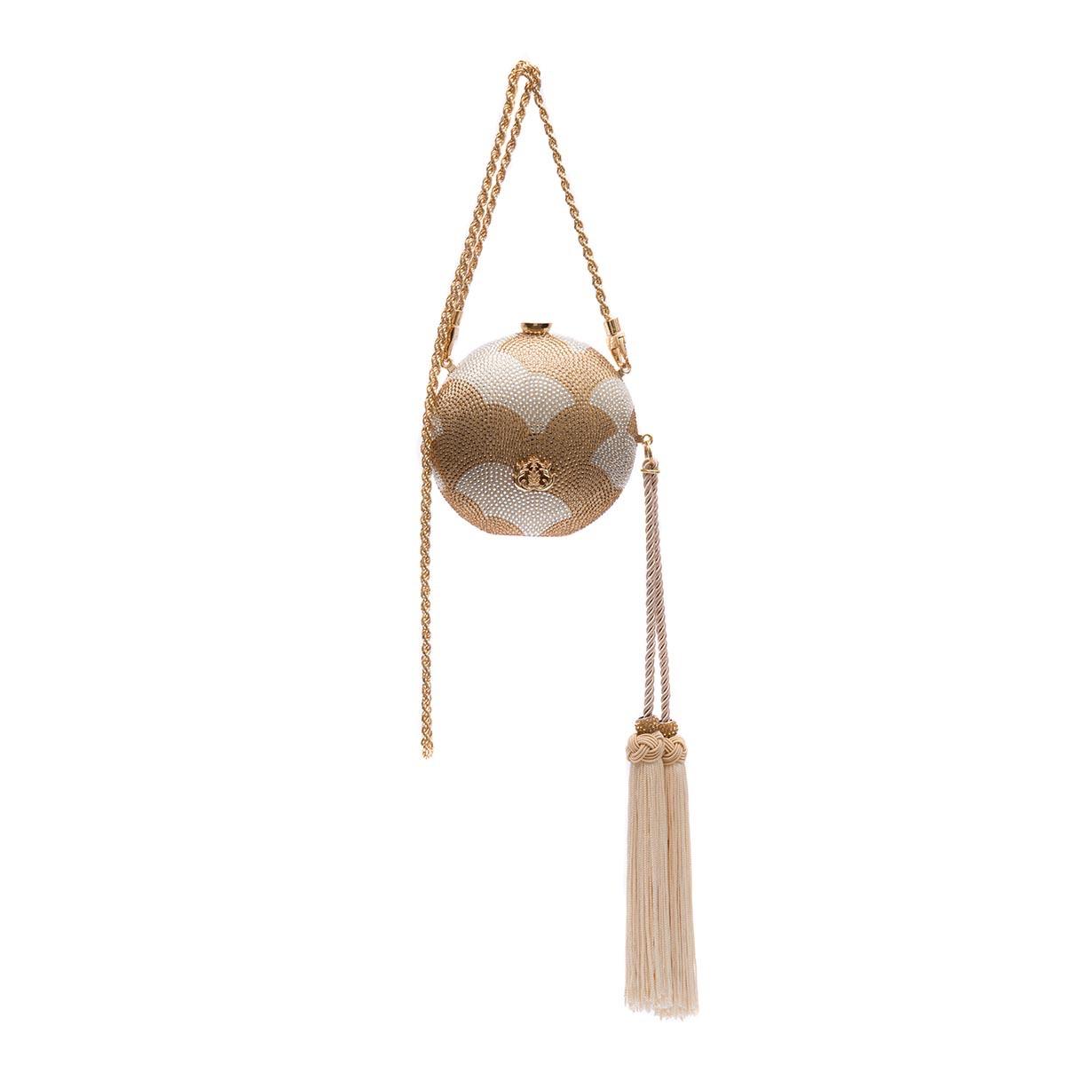 MINI ESFERA CLUTCH GOLD BAG