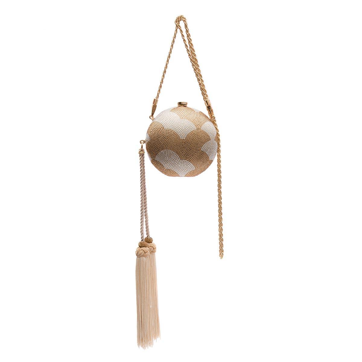 MINI ESFERA CLUTCH GOLD BAG