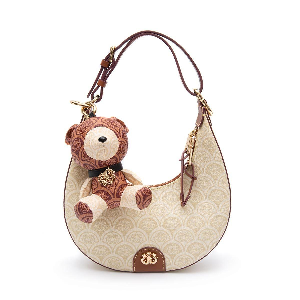 HOBO SIRENA MONOGRAMA CANVAS CREME