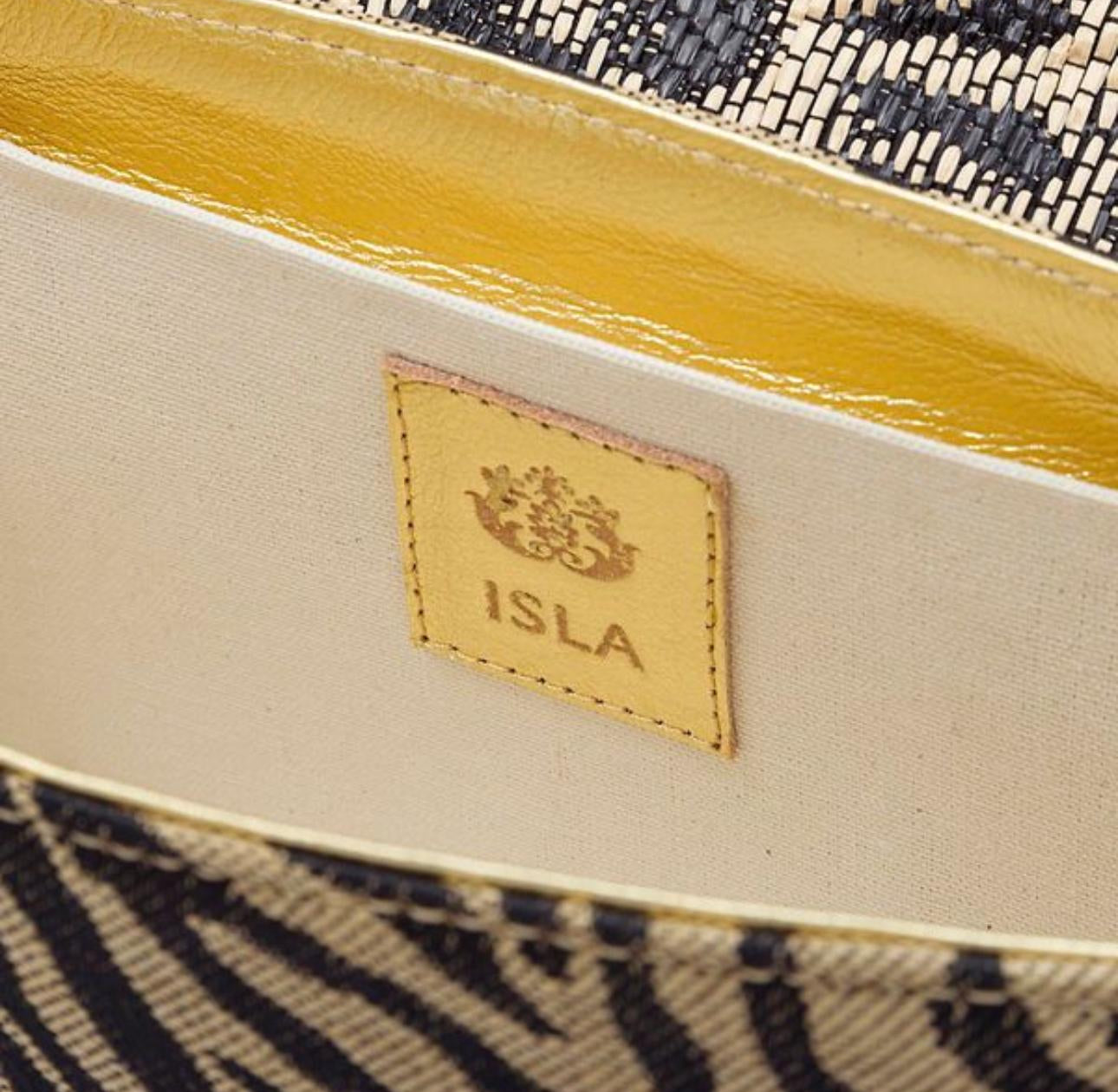 SATCHEL ANIMALIER NATURAL P ZEBRA OURO