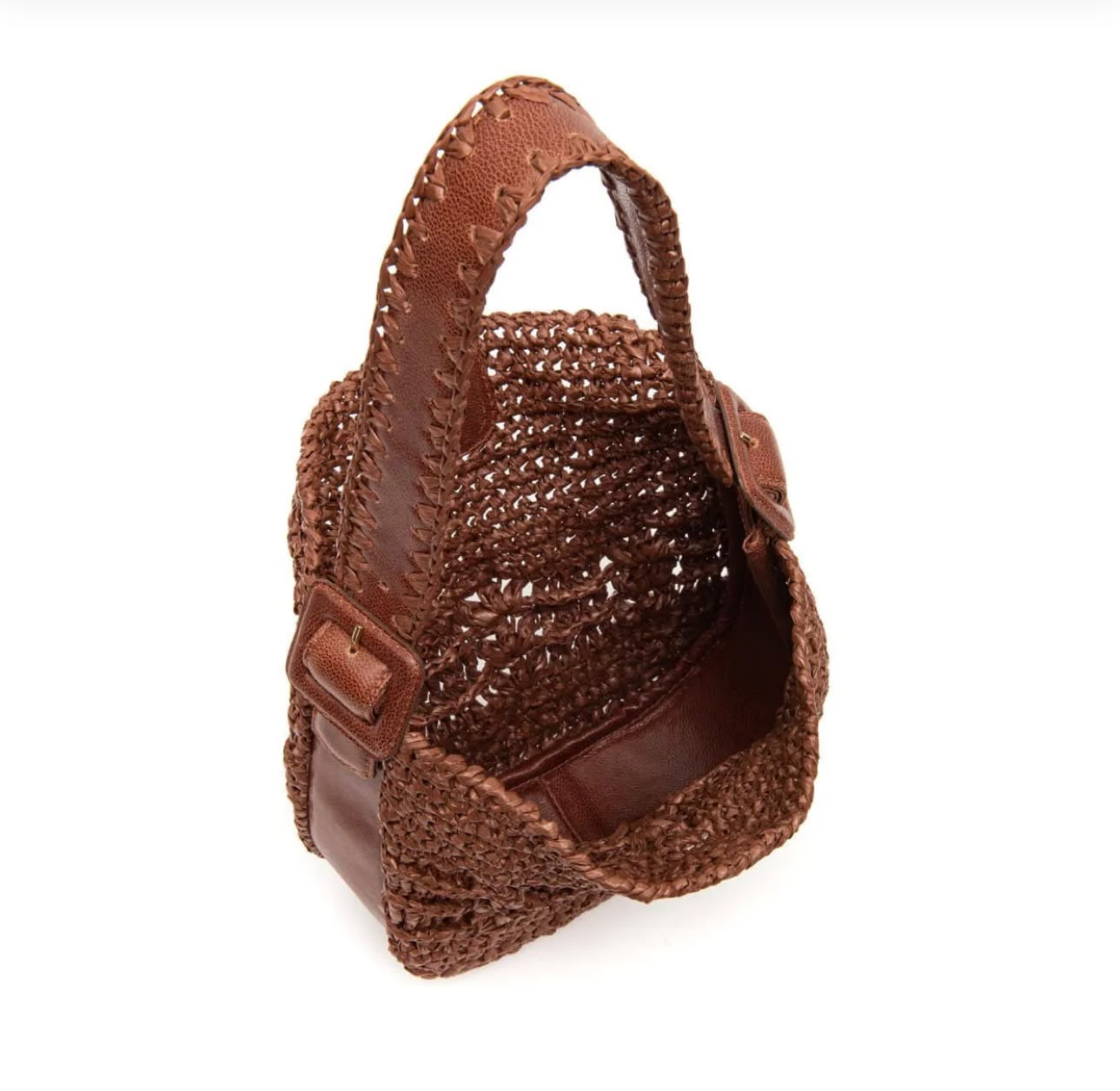 OPHELIA LATTE MINI HOBO BAG PINHAO CACAU