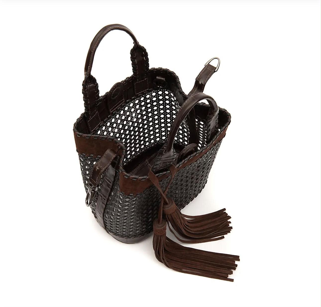 BOLSA TOTE PALHA SEXTAVADA MEDIA CAMURÇA CAFÉ